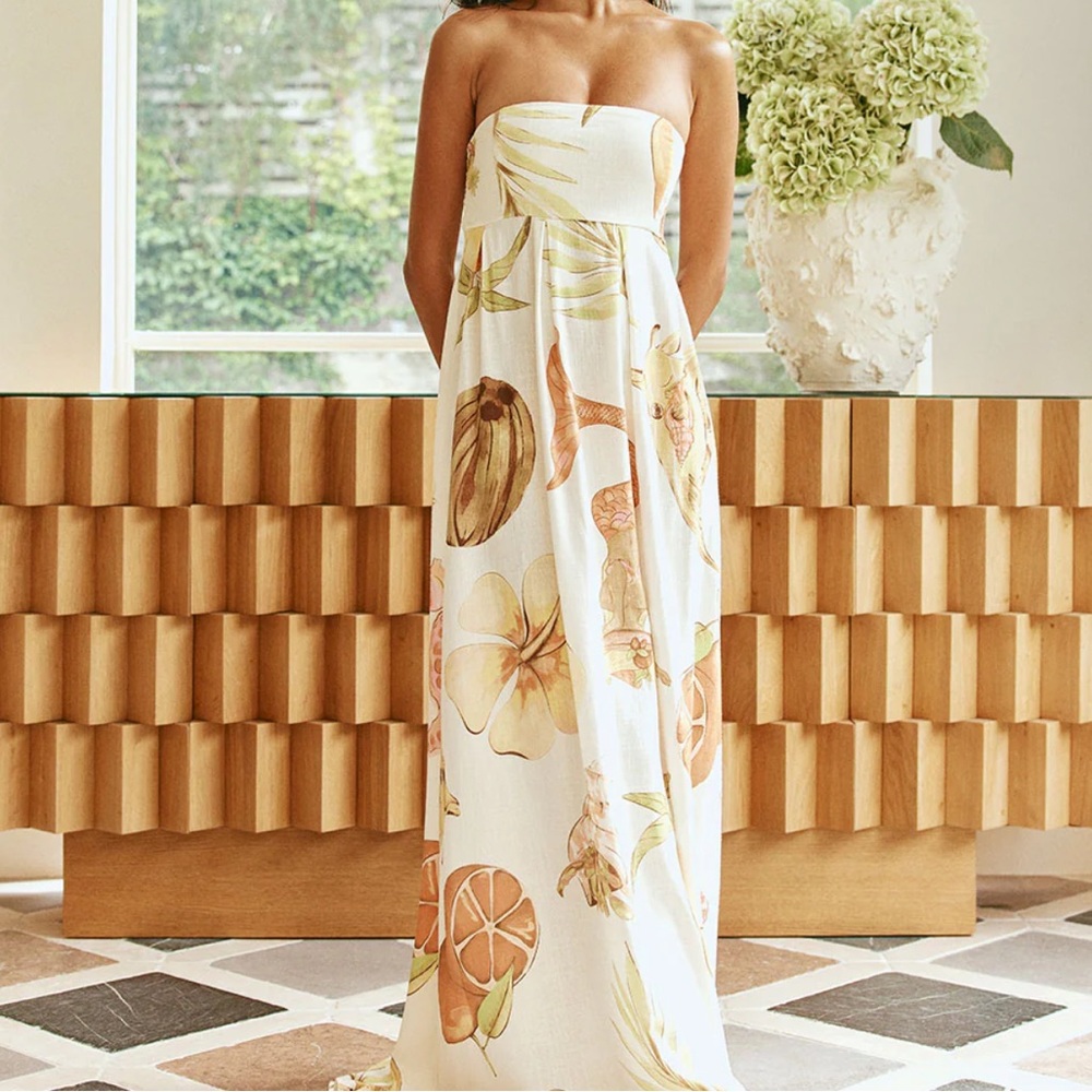 Sabo Skirt (Anela Dress) Strapless Maxi Dress